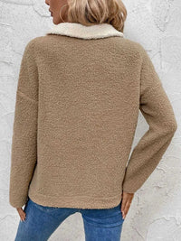 Perfee Contrast Half Zip Long Sleeve Sweatshirt 100100315381890 46 Affordable Fashion Under $100 Jerry's Apparel 