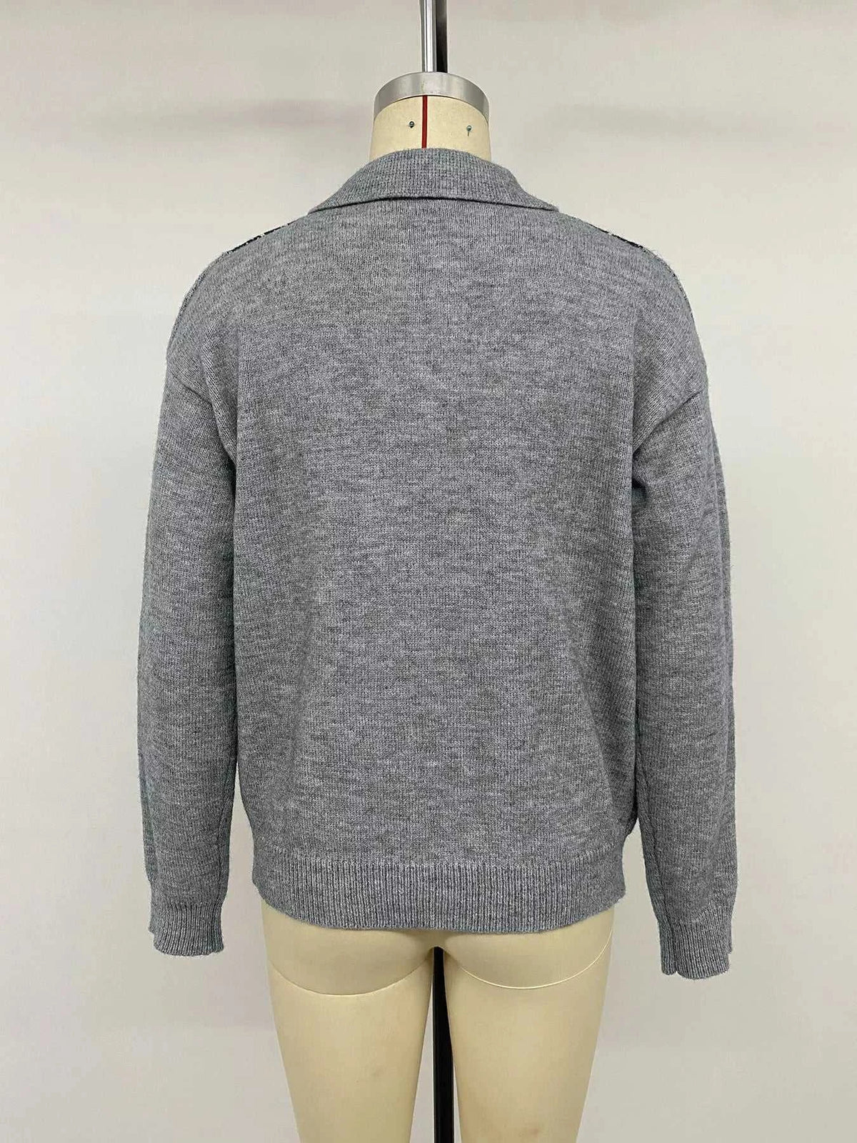 Argyle Patterned Polo Collar Sweater 100100781259890 43 Affordable Fashion Under $100 Jerry's Apparel 
