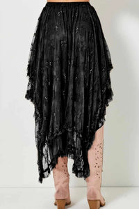 Elastic Waist Asymmetrical Lace Skirt 100100404541935 62 Affordable Fashion Under $100 Jerry's Apparel 