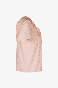 Perfee Printed Ruffle Trim Pleated Detail Blouse 100100655220826 30 Affordable Fashion Under $100 Jerry's Apparel 