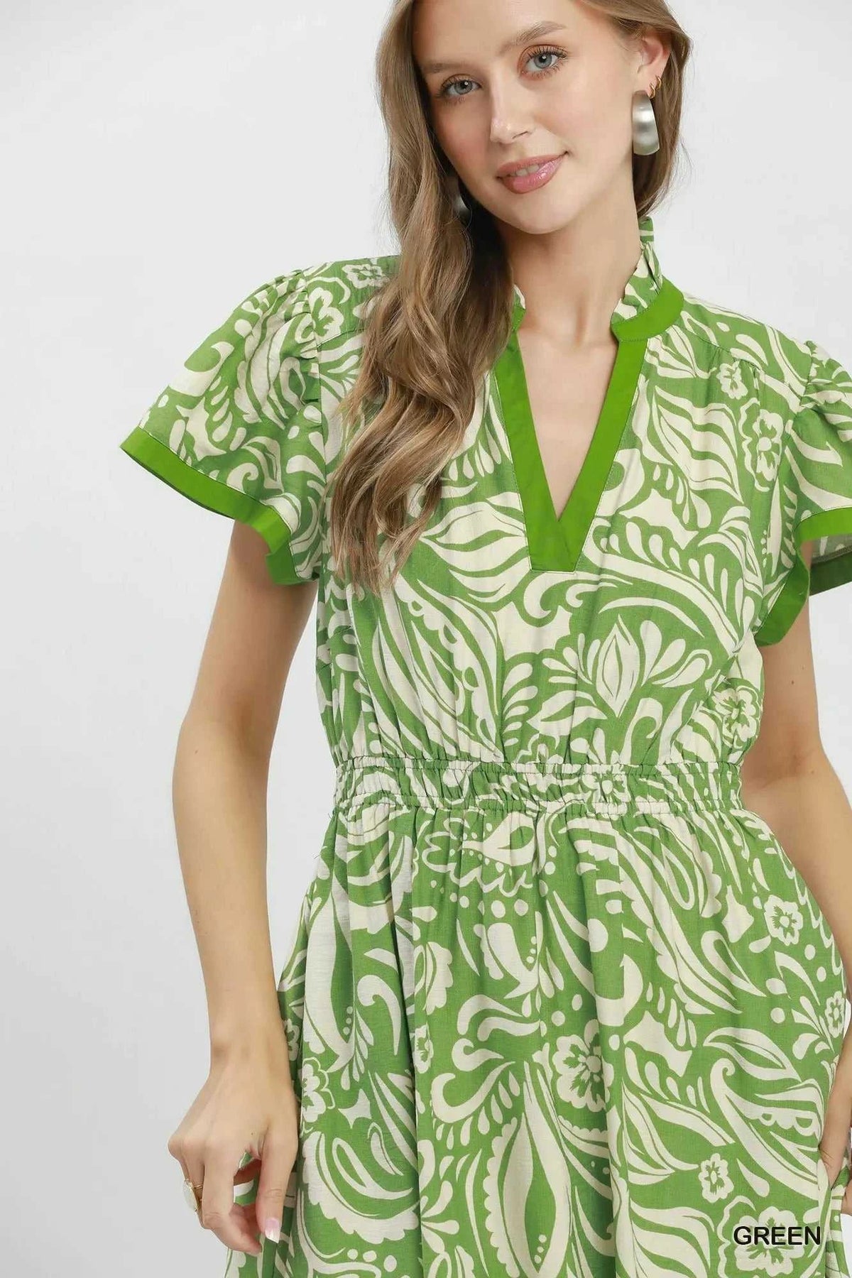 Umgee Paisley Print Midi Dress with Side Pockets 100100692581561 62 Affordable Fashion Under $100 Jerry's Apparel 