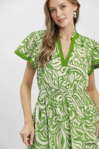 Umgee Paisley Print Midi Dress with Side Pockets 100100692581561 62 Affordable Fashion Under $100 Jerry's Apparel 