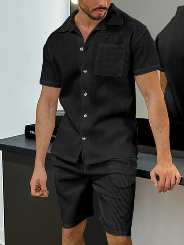 Men's Full Size Button Up Top and Shorts Set Plus Size 100400621550202 46 Affordable Fashion Under $100 Jerry's Apparel 