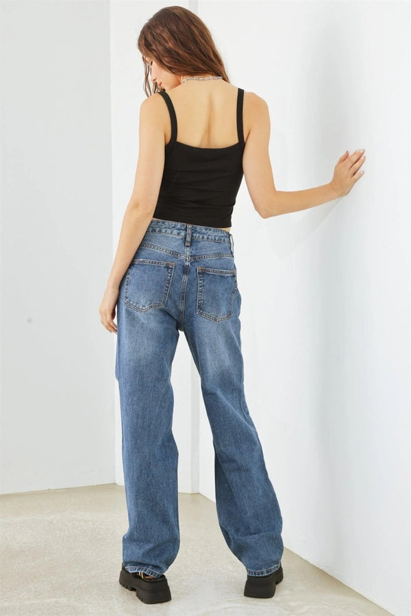 HAMMER COLLECTION Distressed High Waist Jeans