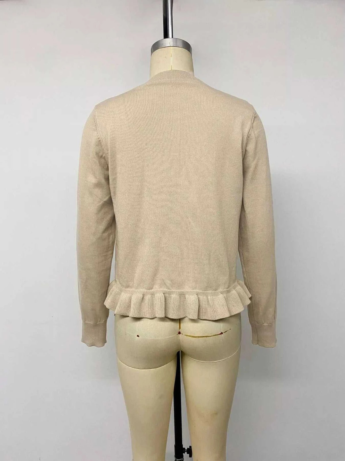Ruffle Hem Button-Up Cardigan 100100909588028 39 Affordable Fashion Under $100 Jerry's Apparel 