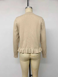 Ruffle Hem Button-Up Cardigan 100100909588028 39 Affordable Fashion Under $100 Jerry's Apparel 