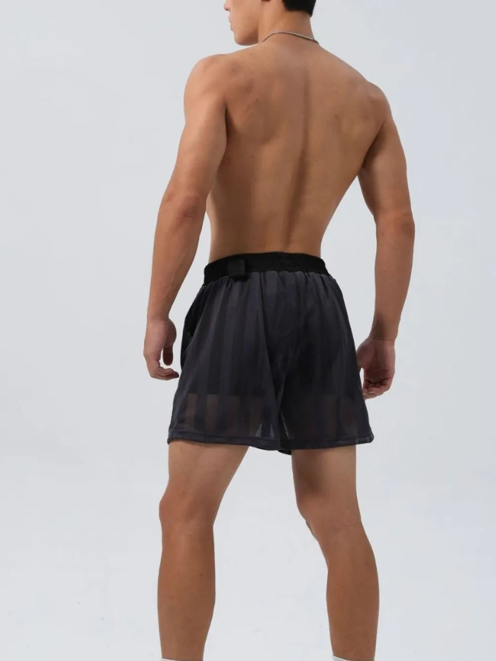 Men's Plus Size Elastic Waist Shorts