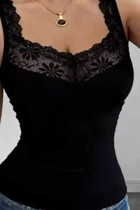 Lace Trim Fitted Tank Top 100100409026667 21 Affordable Fashion Under $100 Jerry's Apparel 