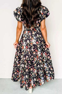 Floral Print Smocked Waist Maxi Dress 100100885551722 78 Affordable Fashion Under $100 Jerry's Apparel 