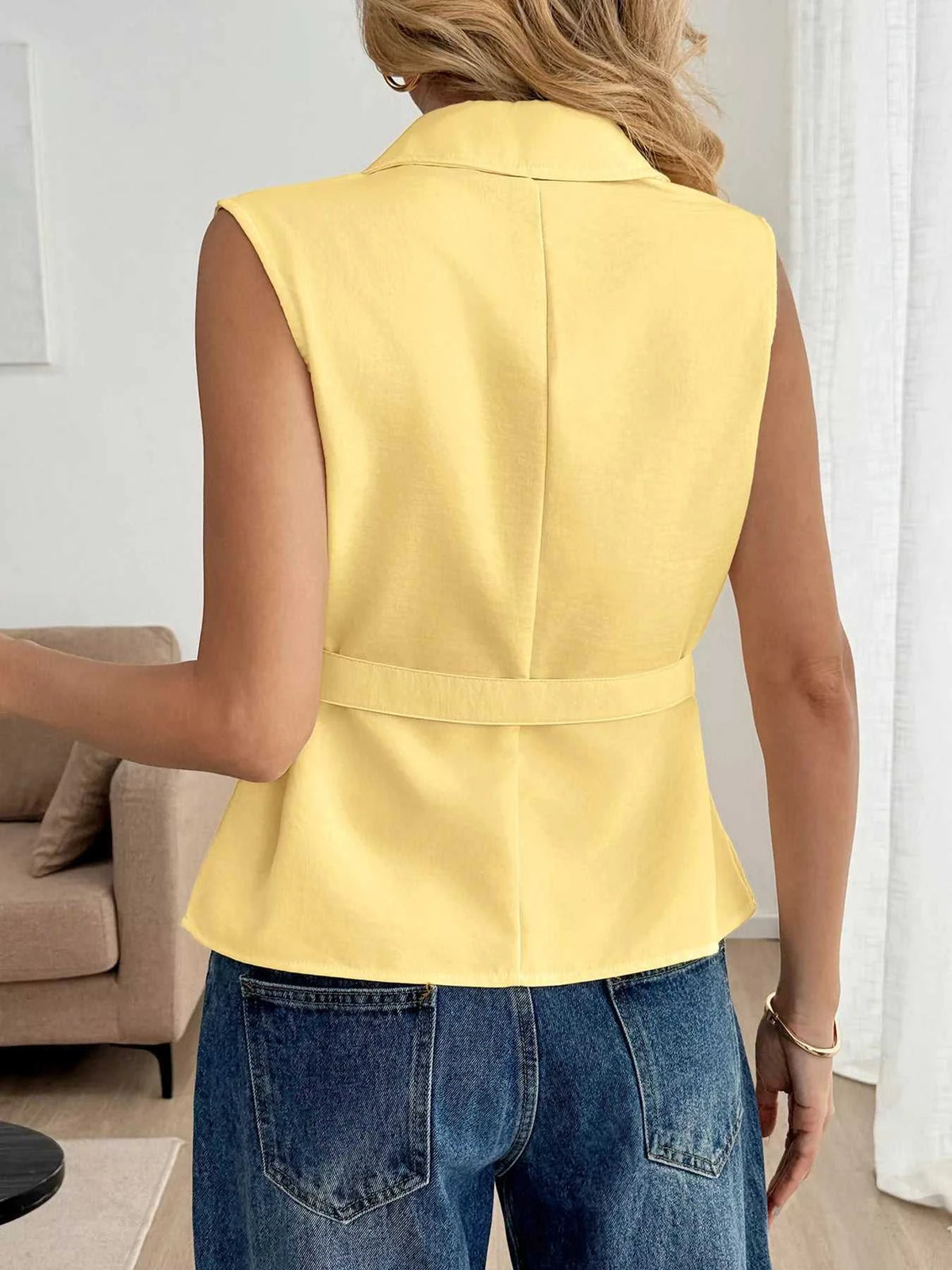 Button Front Sleeveless Blouse 100100190514121 31 Affordable Fashion Under $100 Jerry's Apparel 
