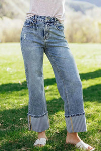 Cuffed Straight Loose Jeans 100100336722842 76 Affordable Fashion Under $100 Jerry's Apparel 