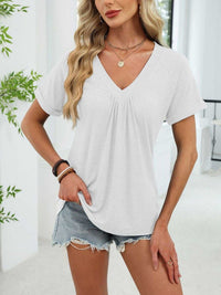 Casual V-Neck Short Sleeve T-Shirt 100100731554922 25 Affordable Fashion Under $100 Jerry's Apparel 