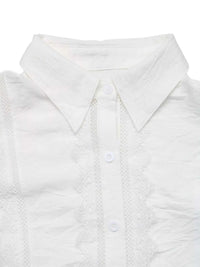 Lace-Trimmed Button-Down Shirt 101001213081303 50 Affordable Fashion Under $100 Jerry's Apparel 
