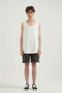 Men's Round Neck Wide Strap Tank