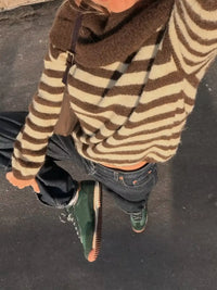 Off-Shoulder Striped Knit Top 101002099736025 59 Affordable Fashion Under $100 Jerry's Apparel 