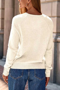 Button-Cuff Crew Neck Sweater 100100920961596 40 Women's Sweaters and Knitwear Jerry's Apparel 