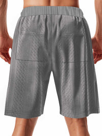 Men's Full Size Texture Drawstring Shorts Plus Size 100400880734003 36 Affordable Fashion Under $100 Jerry's Apparel 