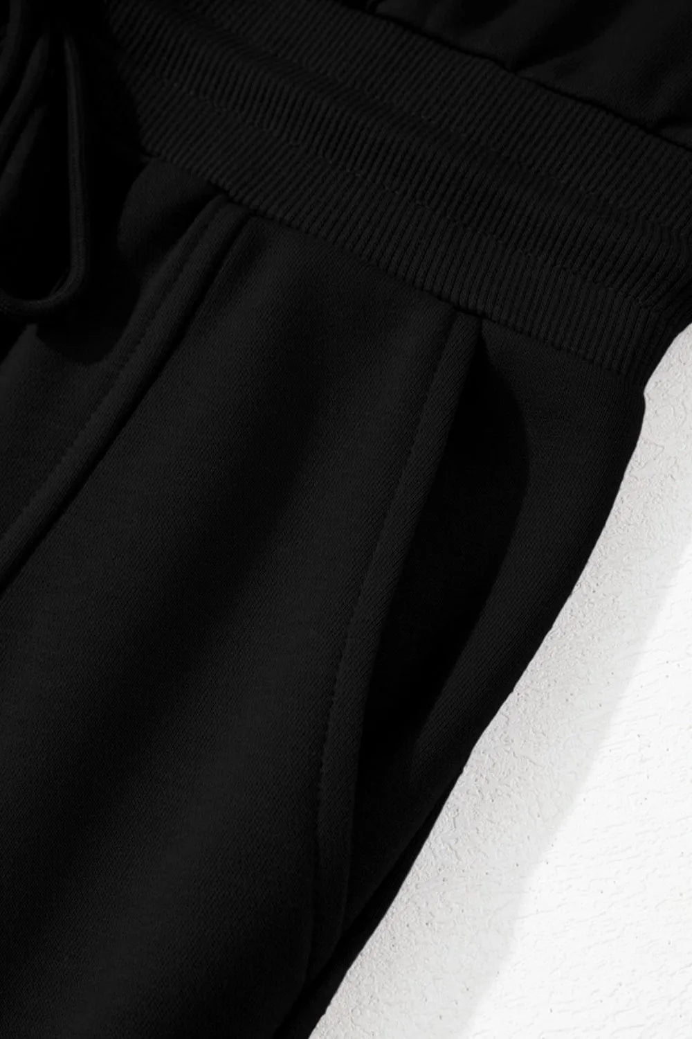 French Terry Zipped Collar Sleeveless Drawstring Waist Mini Dress