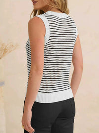 Striped Knit Sweater Vest 100100265130873 35 Affordable Fashion Under $100 Jerry's Apparel 