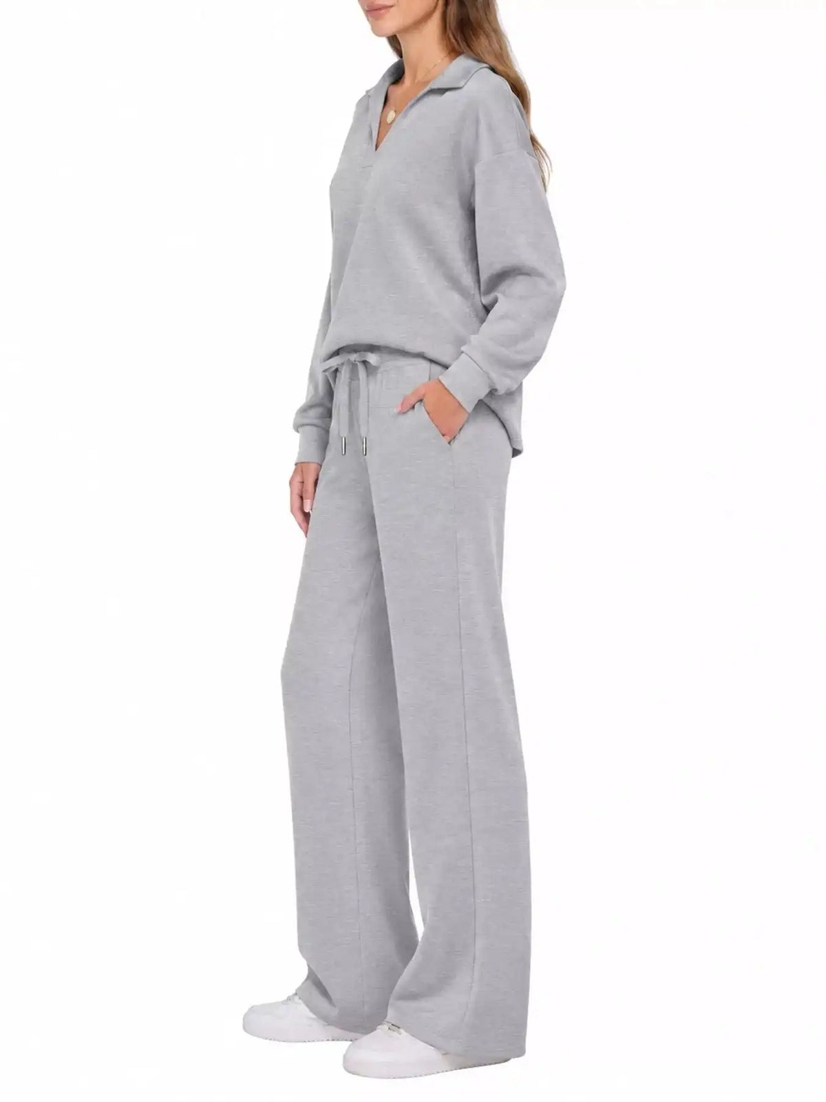 Dropped Shoulder Top and Pants Set 101001926020102 36 Gifts for Her Jerry's Apparel 