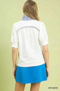 Umgee Striped Collar Popover Top 100100719821323 45 Affordable Fashion Under $100 Jerry's Apparel 