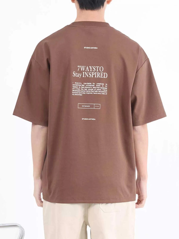 Men's Plus Size Letter Round Neck Oversized T-Shirt 100400327486906 48 Affordable Fashion Under $100 Jerry's Apparel 