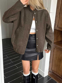 Snap Down Dropped Shoulder Jacket 100100836131923 78 Seasonal Fashion Collections Jerry's Apparel 