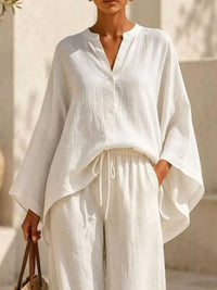 Full Size Loose Fit Top and Wide-Leg Pants Set Plus Size 101001296470286 42 Affordable Fashion Under $100 Jerry's Apparel 