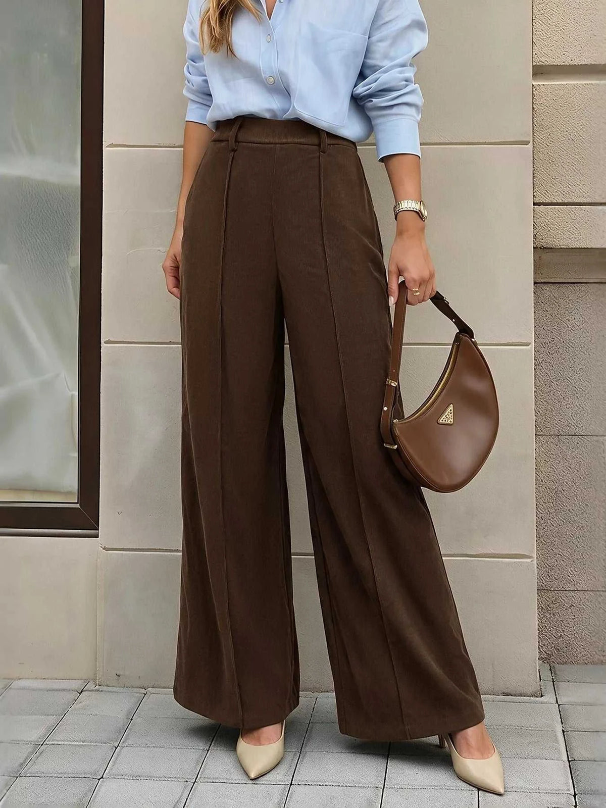 High-Waisted Wide-Leg Pants 101001699452101 39 Seasonal Fashion Collections Jerry's Apparel 