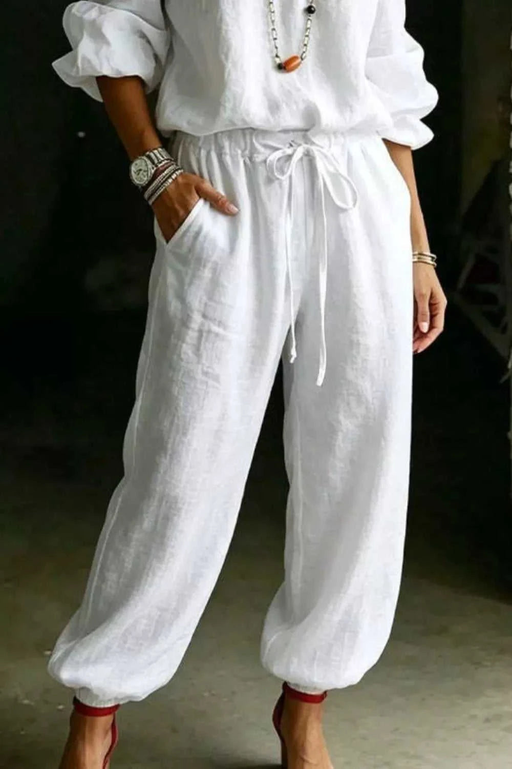 Full Size Off-Shoulder Top and Pants Set Plus Size 100100317389193 35 Affordable Fashion Under $100 Jerry's Apparel 