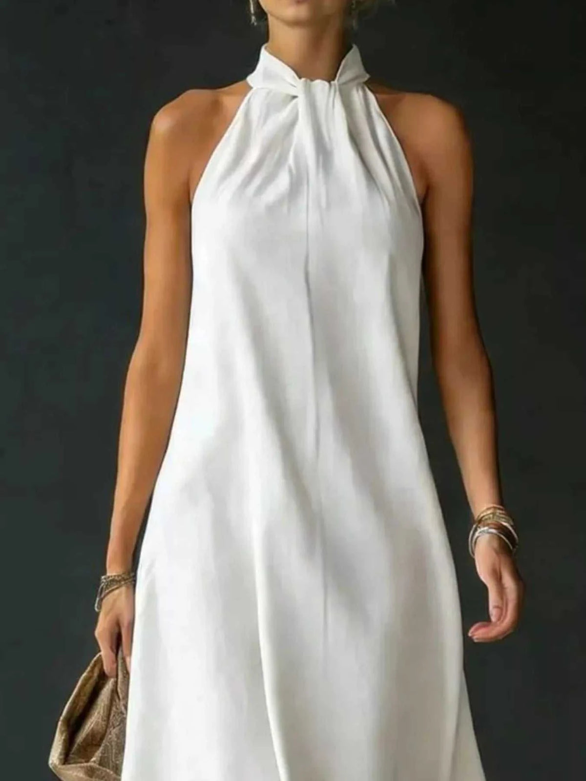 Full Size Halter Neck Maxi Dress Plus Size 100100987148992 32 Affordable Fashion Under $100 Jerry's Apparel 
