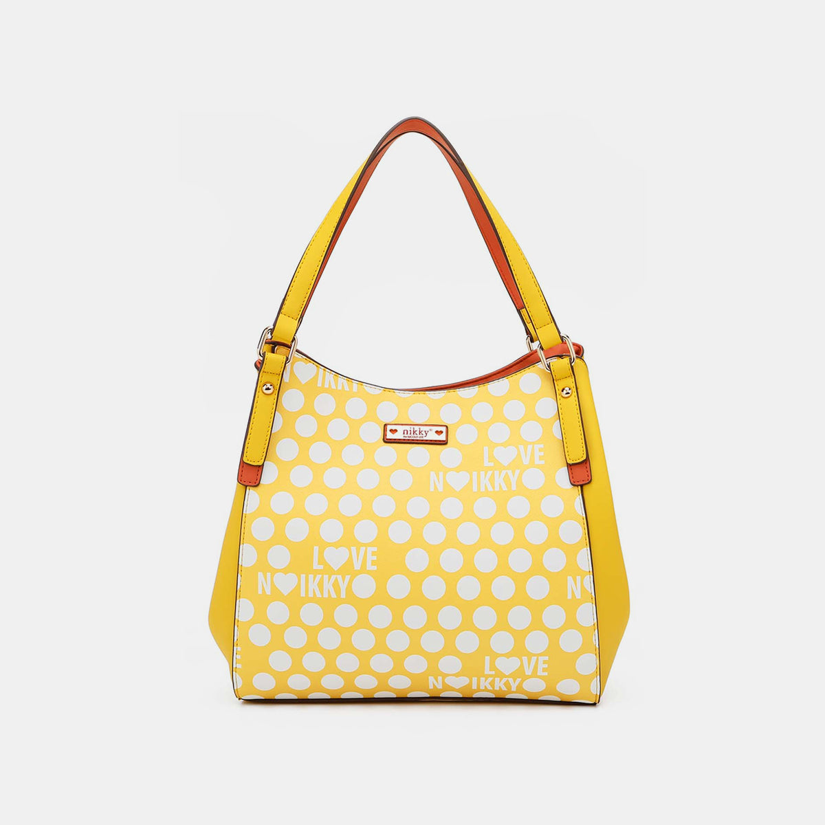 Contrast Polka Dot Handbag