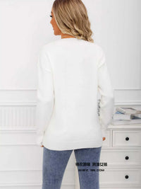 Valentine's Day Heart Print Round Neck Sweater 100100226503110 49 Affordable Fashion Under $100 Jerry's Apparel 
