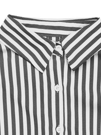 Striped Oversized Button-Up Shirt 100100354131470 50 Affordable Fashion Under $100 Jerry's Apparel 