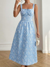 Floral Tie-Front A-Line Midi Dress 100100033507143 47 Affordable Fashion Under $100 Jerry's Apparel 