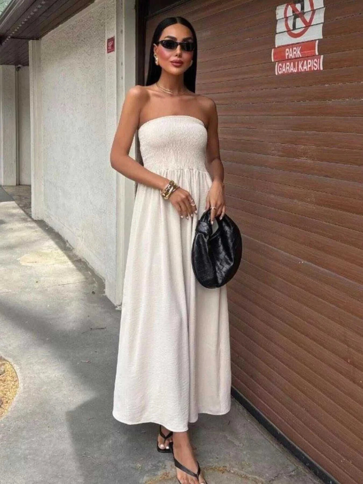 Strapless Smocked Maxi Dress 100100836162604 39 Gifts for Her Jerry's Apparel 