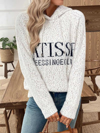 Fuzzy Letter Graphic Hooded Sweater 101002345495920 44 Affordable Fashion Under $100 Jerry's Apparel 