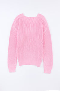 V-Neck Drop Shoulder Sweater