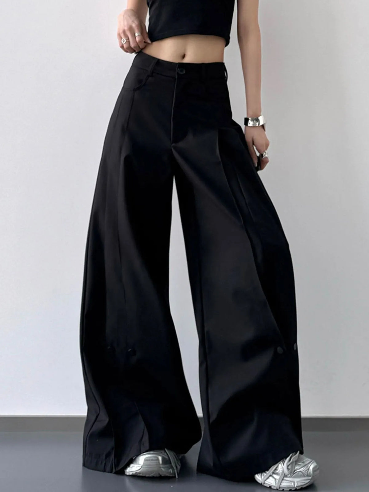 High-Waisted Wide Leg Pants