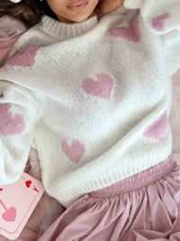 Heart Round Neck Knitted Sweater 100100221049836 50 Affordable Fashion Under $100 Jerry's Apparel 