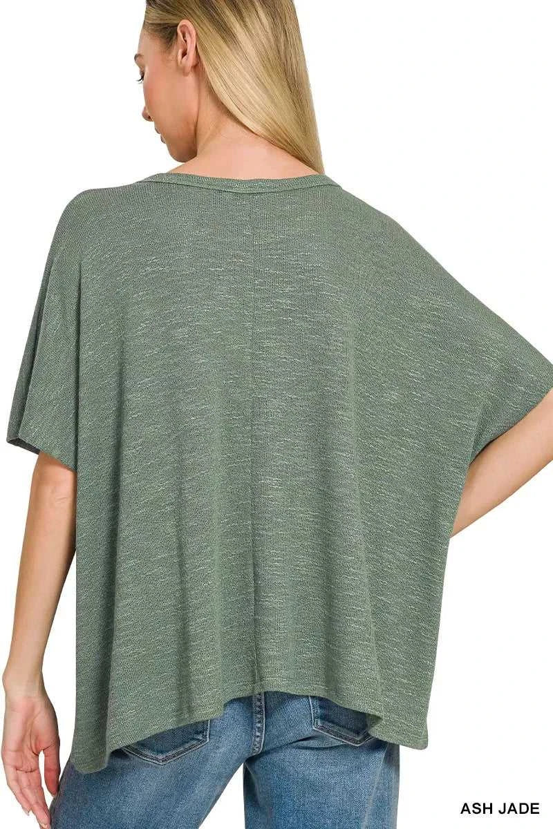 Zenana Oversized Slub Hacci Top 100100542192614 21 Affordable Fashion Under $100 Jerry's Apparel 