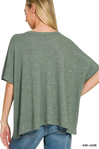 Zenana Oversized Slub Hacci Top 100100542192614 21 Affordable Fashion Under $100 Jerry's Apparel 