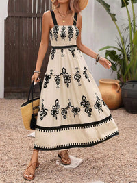Smocked Wide Strap Tiered Dress 100100765020271 44 Affordable Fashion Under $100 Jerry's Apparel 