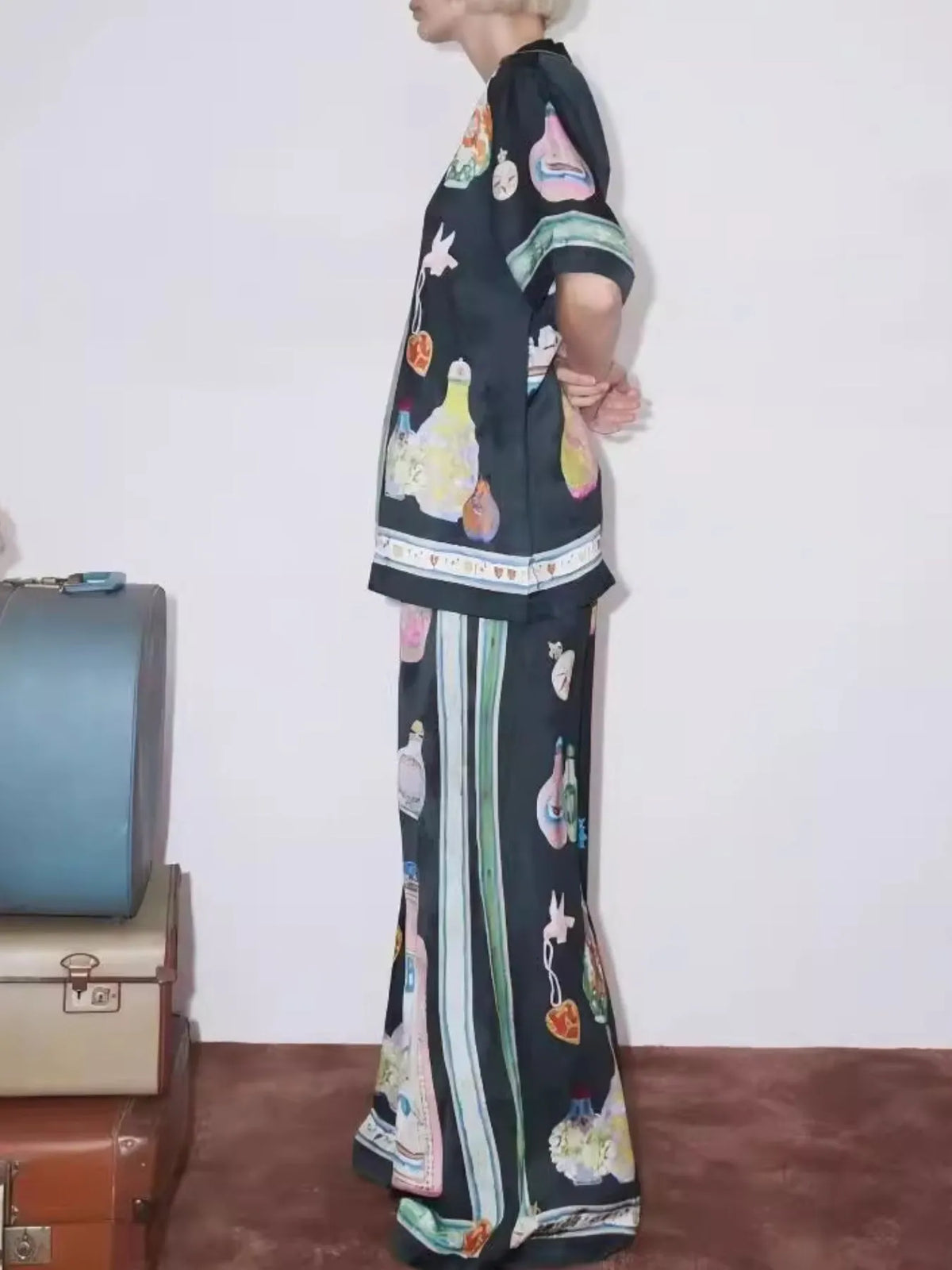 Printed Half Sleeve Shirt and Pants Set