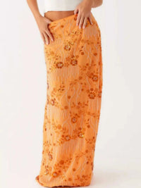 Sequin Embroidered Maxi Skirt 100100873081320 70 Affordable Fashion Under $100 Jerry's Apparel 