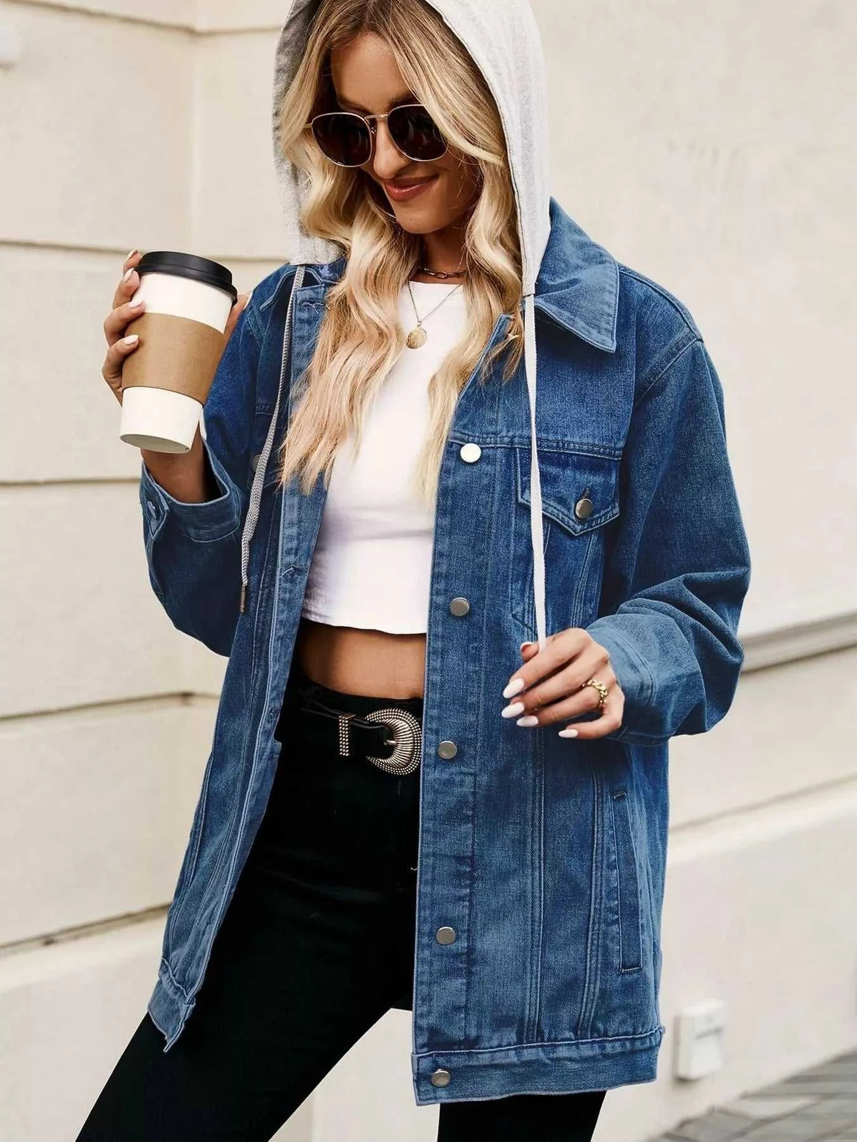Button Up Long Sleeve Denim Jacket 100100316291883 79 Affordable Fashion Under $100 Jerry's Apparel 