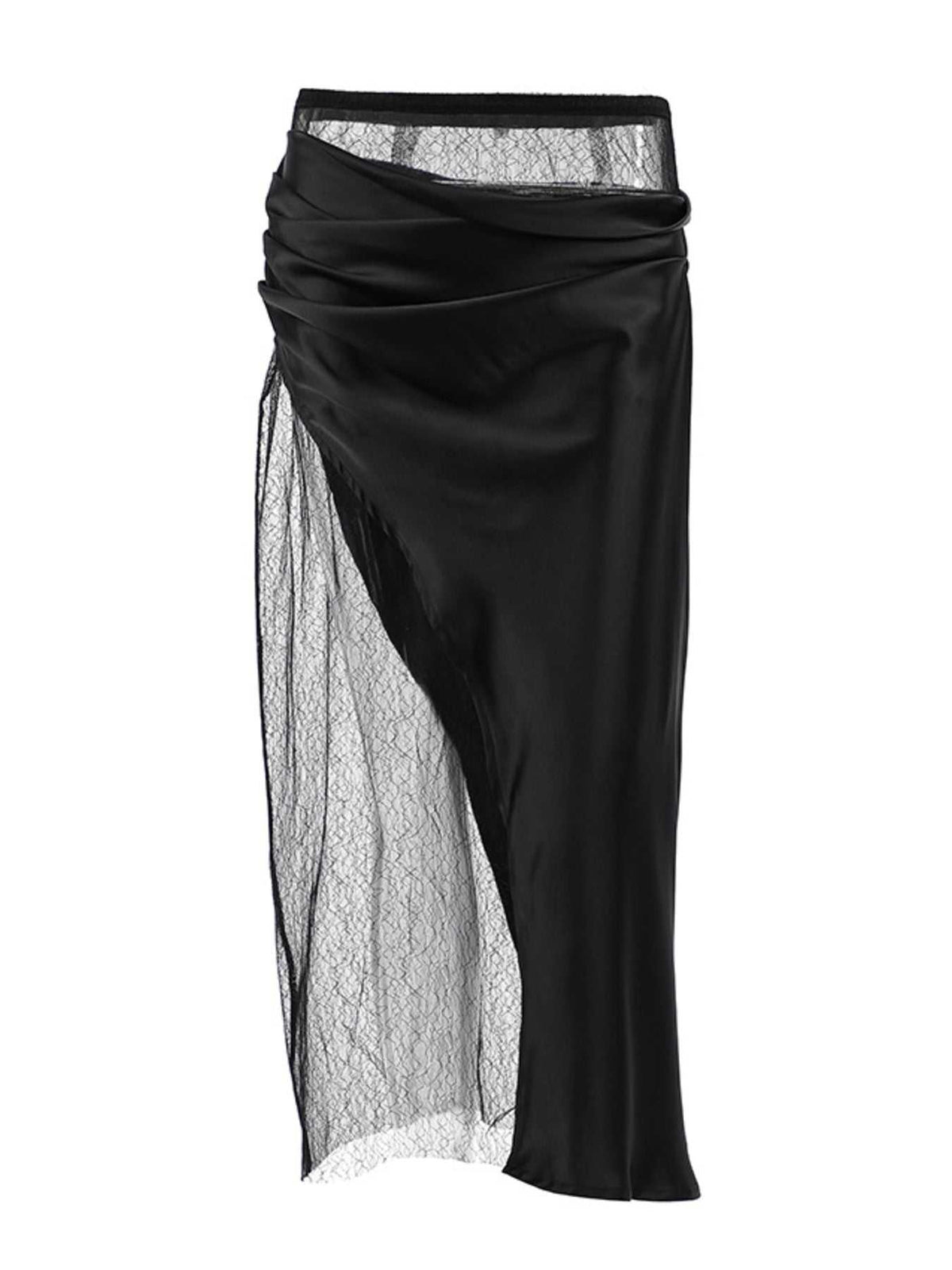 Lace Panel Midi Skirt 100100659325646 36 Affordable Fashion Under $100 Jerry's Apparel 
