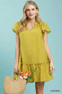 Umgee Textured Ruffle Hem Mini Dress 100100925831367 51 Affordable Fashion Under $100 Jerry's Apparel 