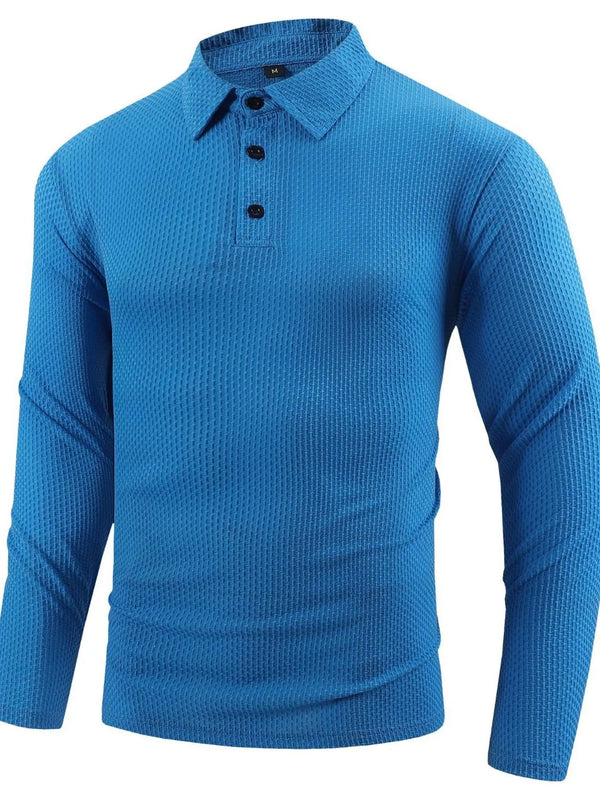 Men's Full Size Button Detail Long Sleeve Top Plus Size