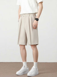 Men's Full Size Pleated Detail Loose Fit Shorts Plus Size 100400679377148 31 Affordable Fashion Under $100 Jerry's Apparel 